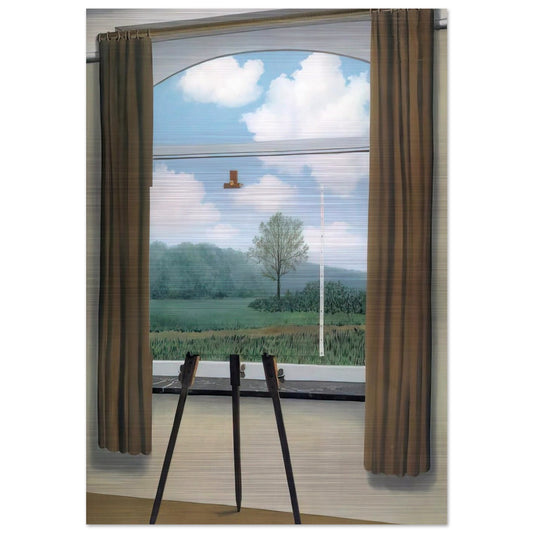 THE HUMAN CONDITION 1933 - Rene Magritte Brushed Aluminum Print - 70x100 cm / 28x40 inches | Rene Magritte Aluminum Print | Rene Magritte Prints
