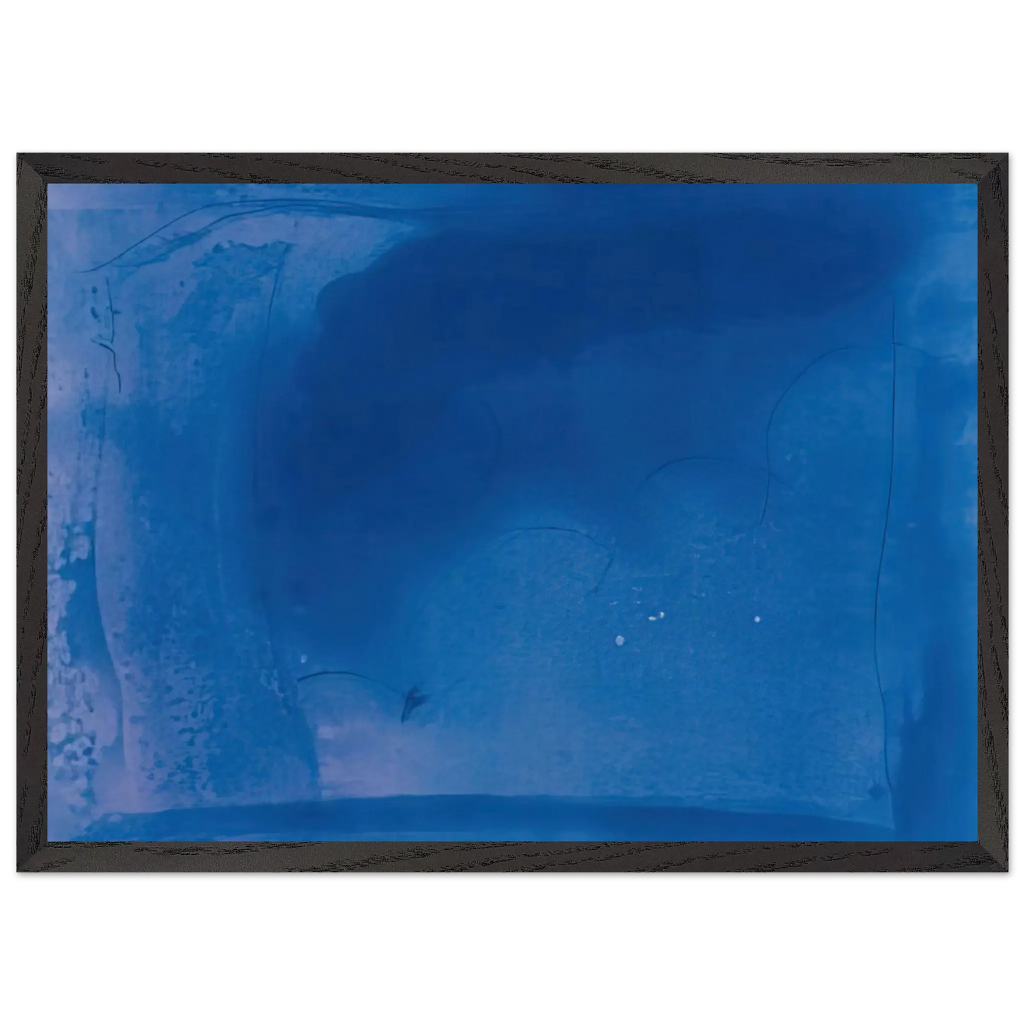 Helen Frankenthaler - Corot s Mark - 1987 Wall art - 13x18 cm / 5x7 Inches - Premium Wooden Framed Poster With Fine Art Paper - White frame