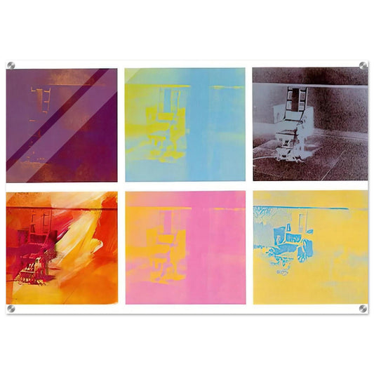 Electric Chair - Andy Warhol Acrylic Print - 70x100 cm / 28x40″ inches | Andy Warhol Wall Art | Andy Warhol Prints