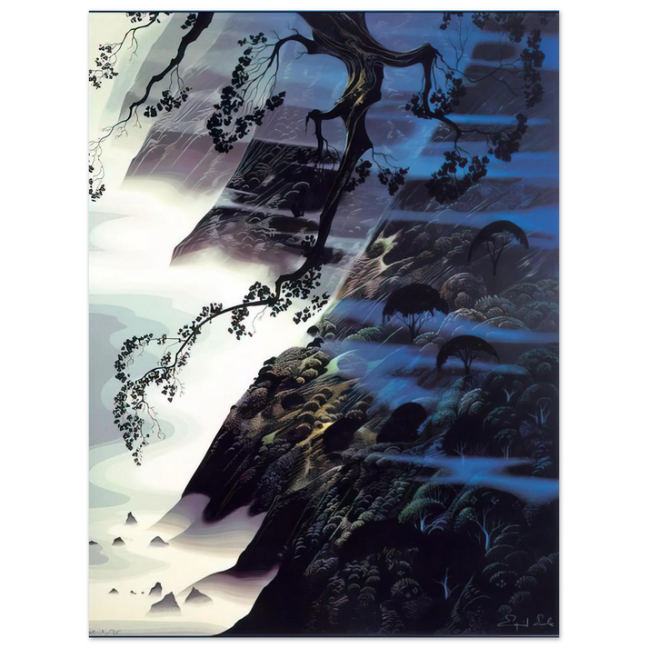 Eyvind Earle - Sea Wind and Fog  75x100 cm / 30x40inches Fine Art Poster