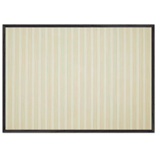 Ice Box P506 - 1969 - Gene Davis 70x100 cm / 28x40 inches Framed Art Print – Black Wooden Frame