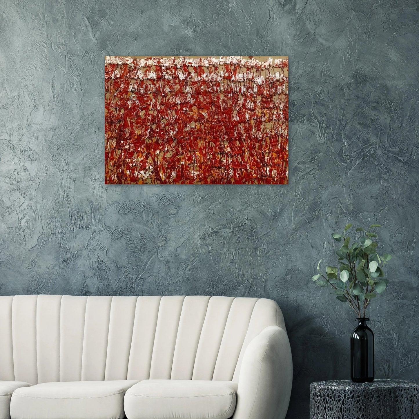 Red Tubes of Paint - 1980 - Arman Brushed Aluminum Print - 70x100 cm / 28x40 inches | Arman Aluminum Print | Arman Prints
