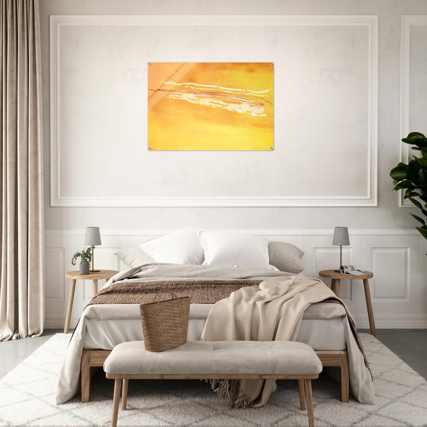 Spirit in the Sky - 1969 - Ronnie Landfield Acrylic Print - 70x100 cm / 28x40″ inches