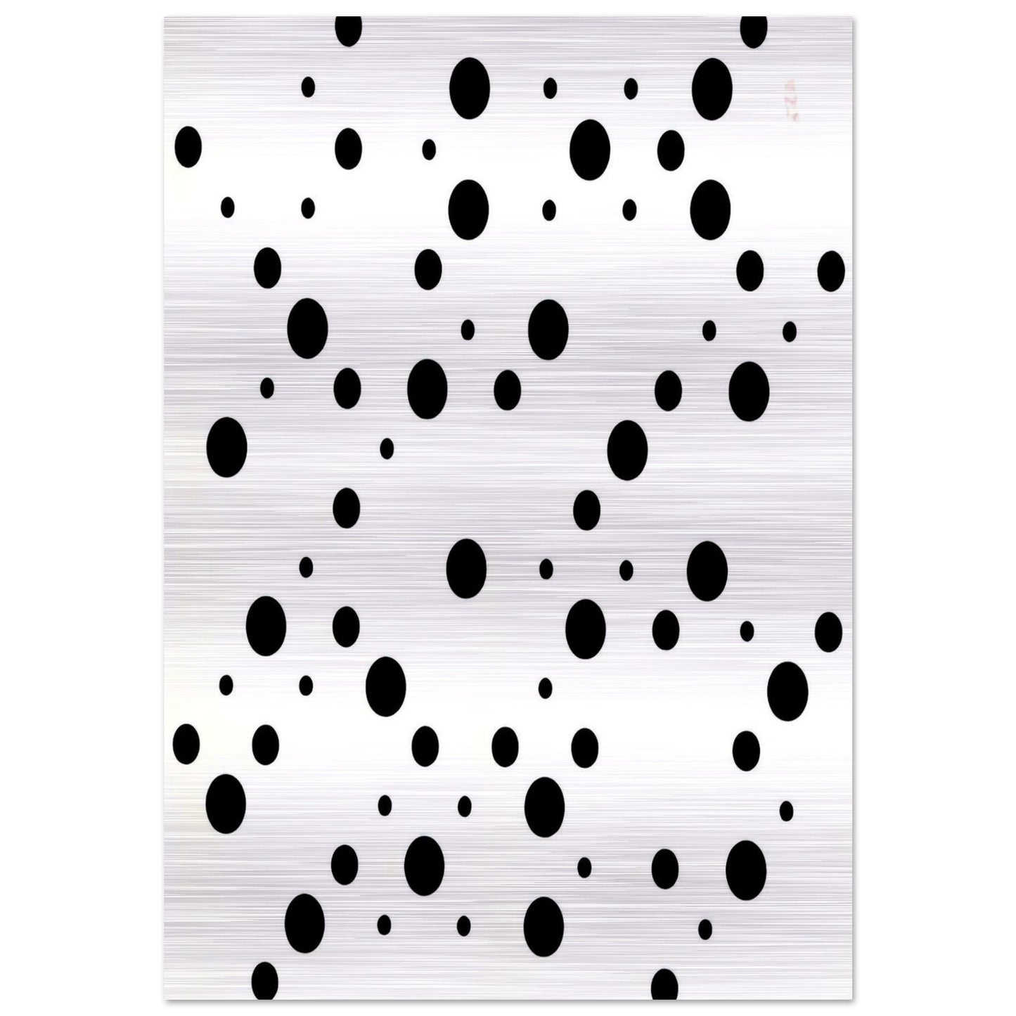 WHITE DISKS 1 - Bridget Riley Brushed Aluminum Print - 70x100 cm / 28x40 inches | Bridget Riley Aluminum Print | Bridget Riley Prints
