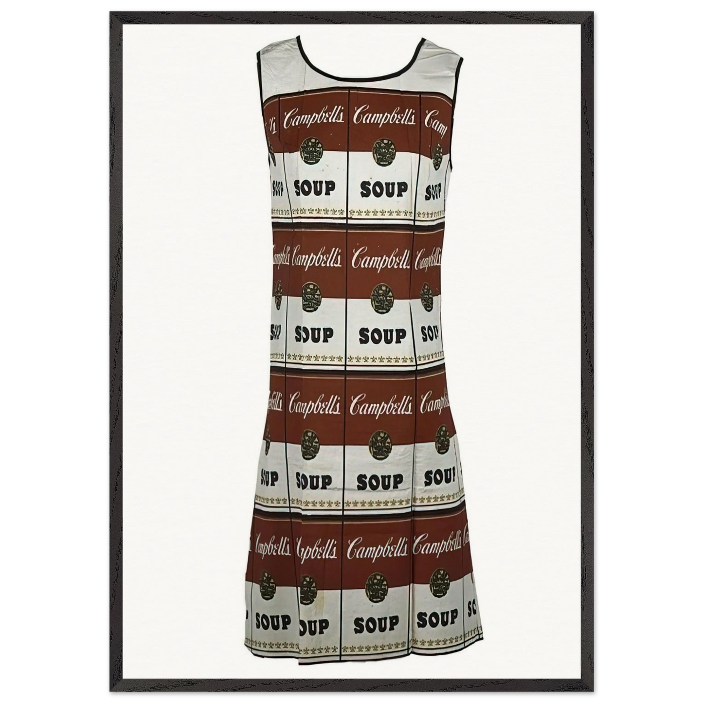 The Souper Dress - Andy Warhol 70x100 cm / 28x40 inches Framed Art Print – Black Wooden Frame