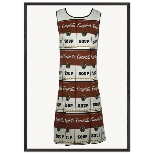 The Souper Dress - Andy Warhol 70x100 cm / 28x40 inches Framed Art Print – Black Wooden Frame
