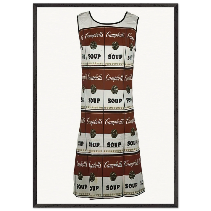 The Souper Dress - Andy Warhol 70x100 cm / 28x40 inches Framed Art Print – Black Wooden Frame