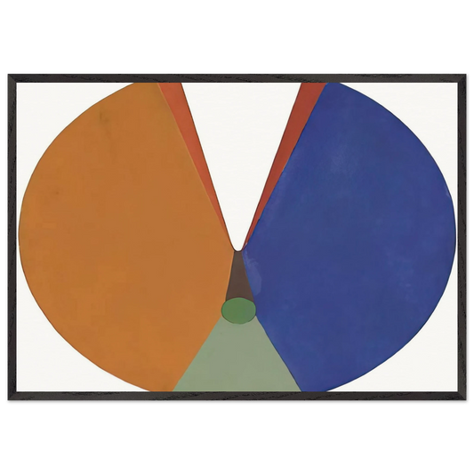Pintura Madi - 1948 - Gyula Kosice 70x100 cm / 28x40 inches Framed Art Print – Black Wooden Frame