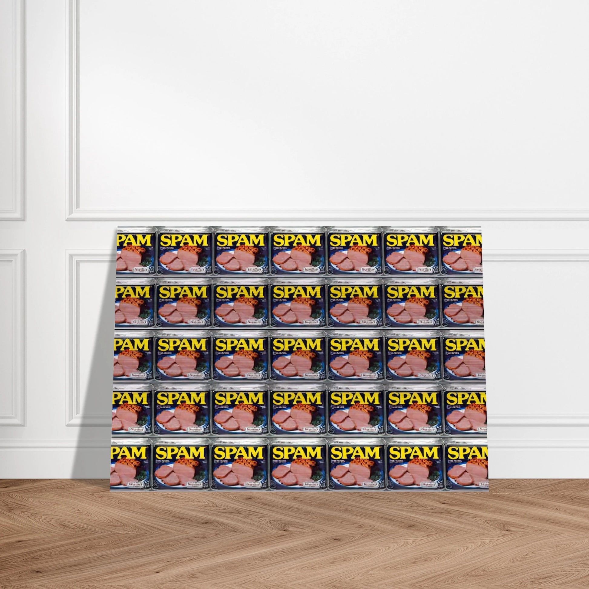 Spam - Andy Warhol Brushed Aluminum Print - 70x100 cm / 28x40 inches | Andy Warhol Aluminum Print | Andy Warhol Prints