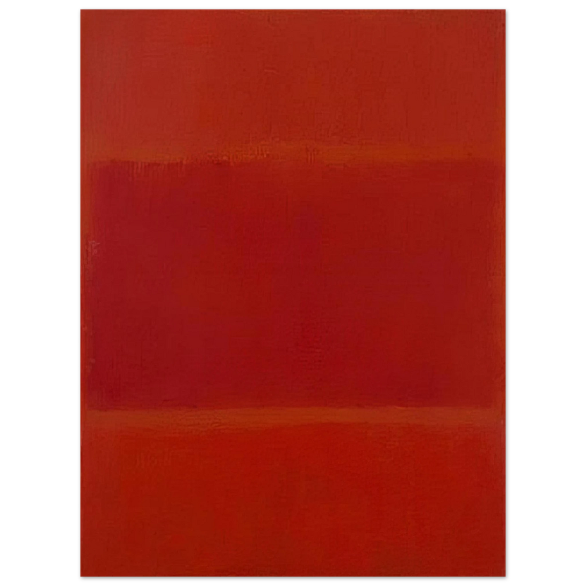 Mark Rothko - Red and Orange - 1955 Wall Art - 21x29.7 cm / 8x12" - Premium Wooden Framed Poster With Fine Art Paper-canvas - Black frame
