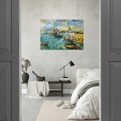 VENICE DOGANA 1948 - OSKAR KOKOSCHKA Acrylic Print - 70x100 cm / 28x40″ inches | OSKAR KOKOSCHKA Wall Art | OSKAR KOKOSCHKA Prints
