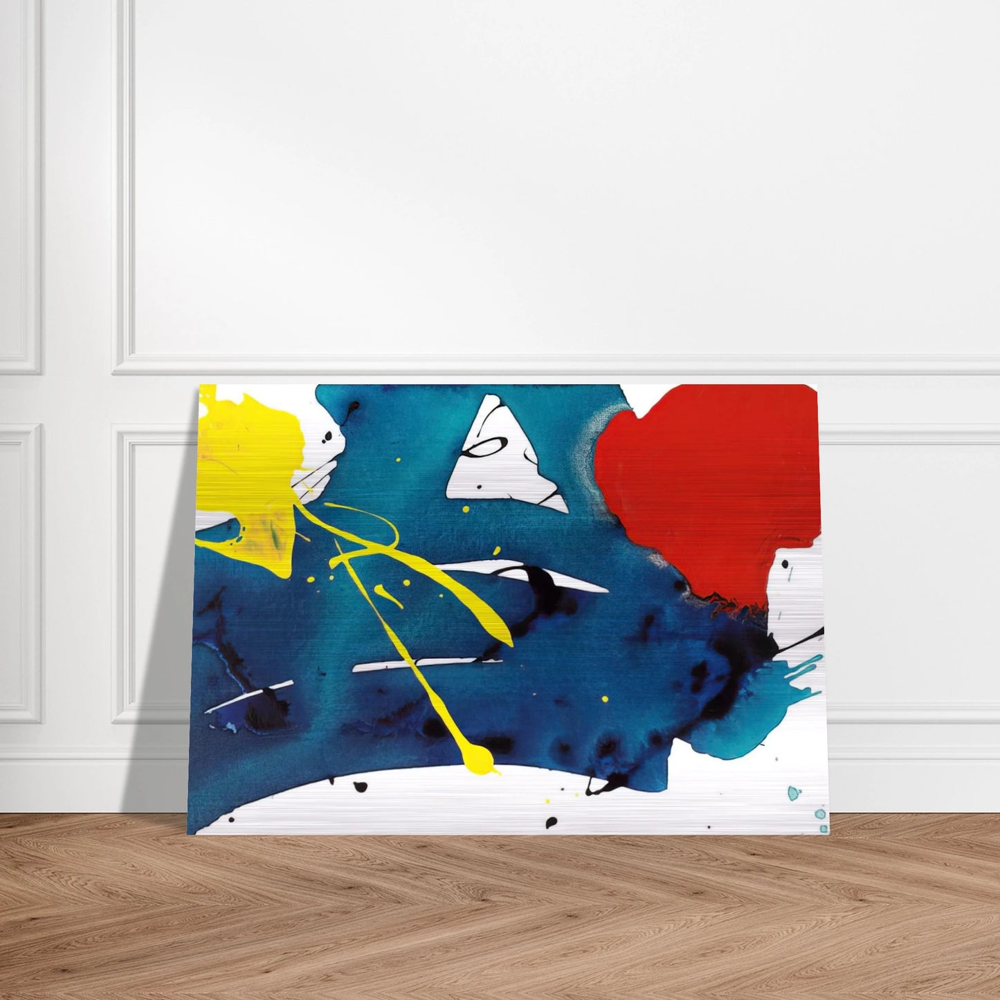 Untitled  SFP94-105  SFF1697  - Sam Francis Brushed Aluminum Print - 70x100 cm / 28x40 inches | Sam Francis Aluminum Print | Sam Francis Prints