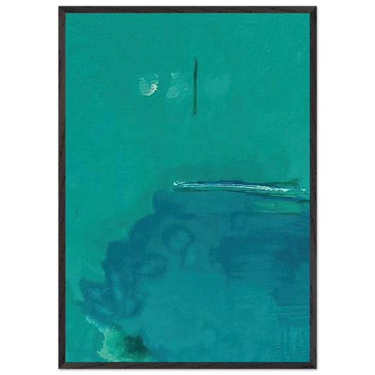 Contentment Island - 2004 - Helen Frankenthaler 70x100 cm / 28x40 inches Framed Art Print – Black Wooden Frame