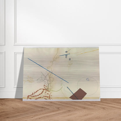 Dereau No. 11 - 1982 - John Cage Brushed Aluminum Print - 70x100 cm / 28x40 inches | John Cage Aluminum Print | John Cage Prints