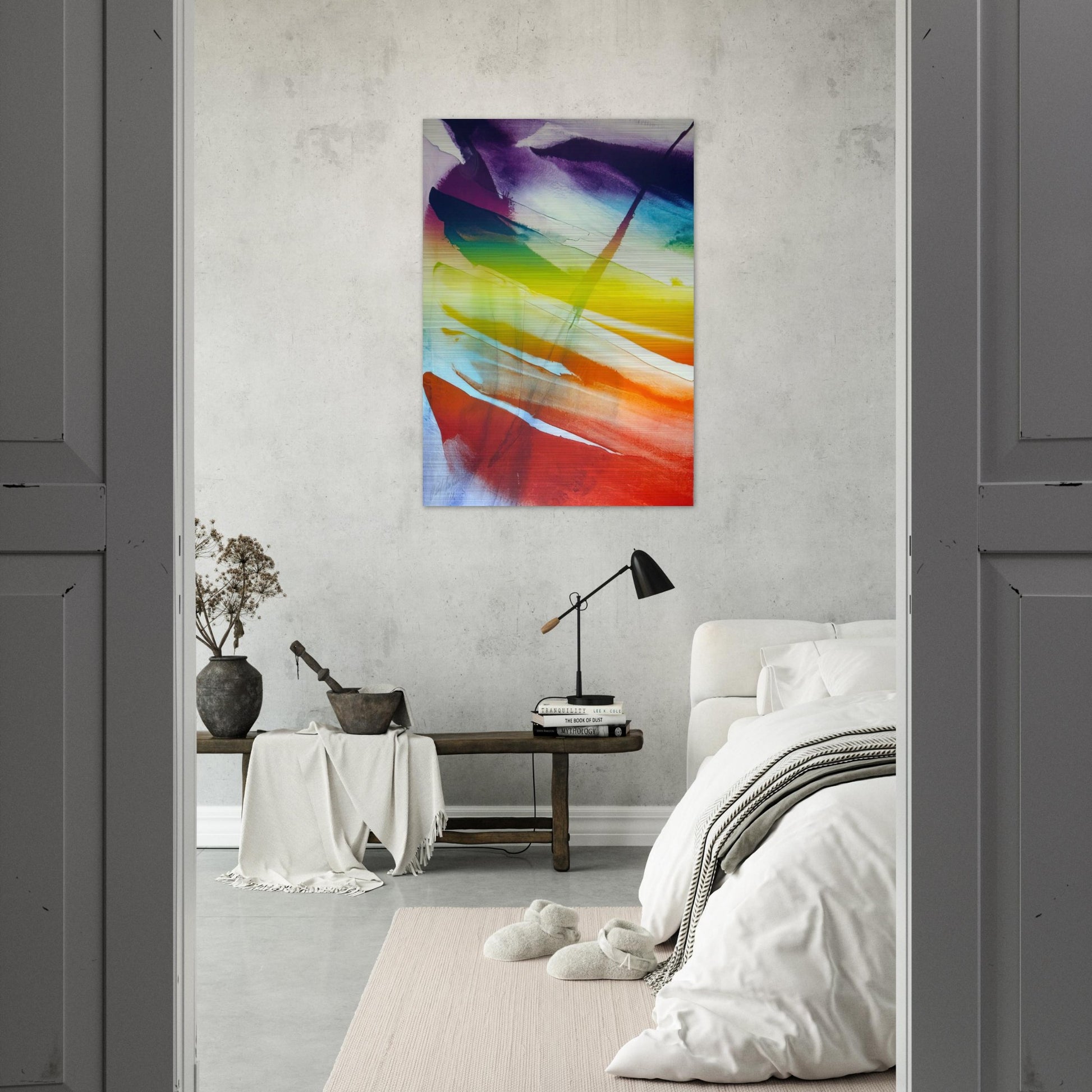 Phenomena Franklin's Kite - 1974 - Paul Jenkins Brushed Aluminum Print - 70x100 cm / 28x40 inches | Paul Jenkins Aluminum Print | Paul Jenkins Prints
