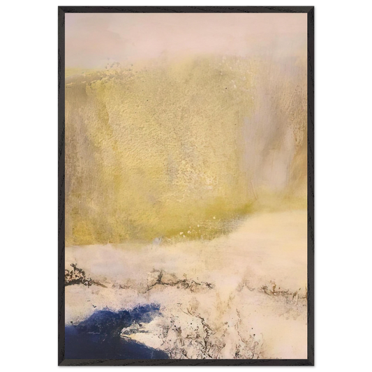 01 02 1997 1997 - Zao Wou-Ki 70x100 cm / 28x40 inches Framed Art Print – Black Wooden Frame