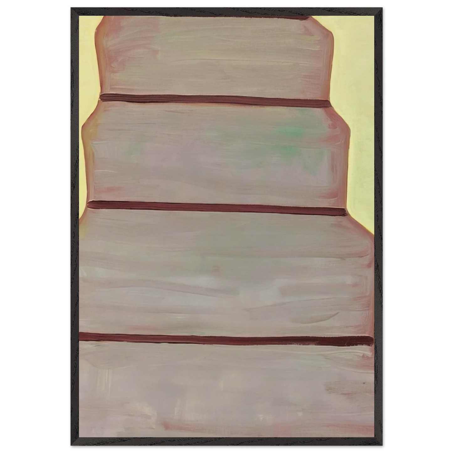 Untitled - 1998 N5 - Raoul De Keyser 70x100 cm / 28x40 inches Framed Art Print – Black Wooden Frame