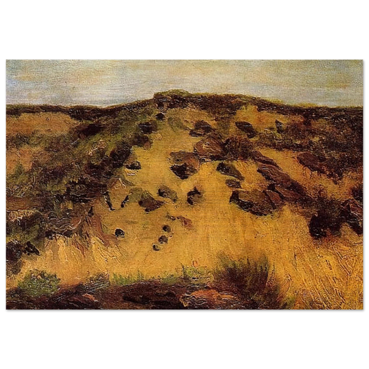 Dunes - Vincent van Gogh Brushed Aluminum Print - 70x100 cm / 28x40 inches | Vincent van Gogh Aluminum Print | Vincent van Gogh Prints