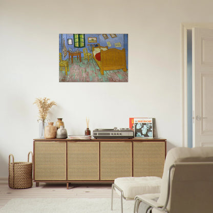 Vincent's Bedroom in Arles - Vincent van Gogh Brushed Aluminum Print - 70x100 cm / 28x40 inches | Vincent van Gogh Aluminum Print | Vincent van Gogh Prints