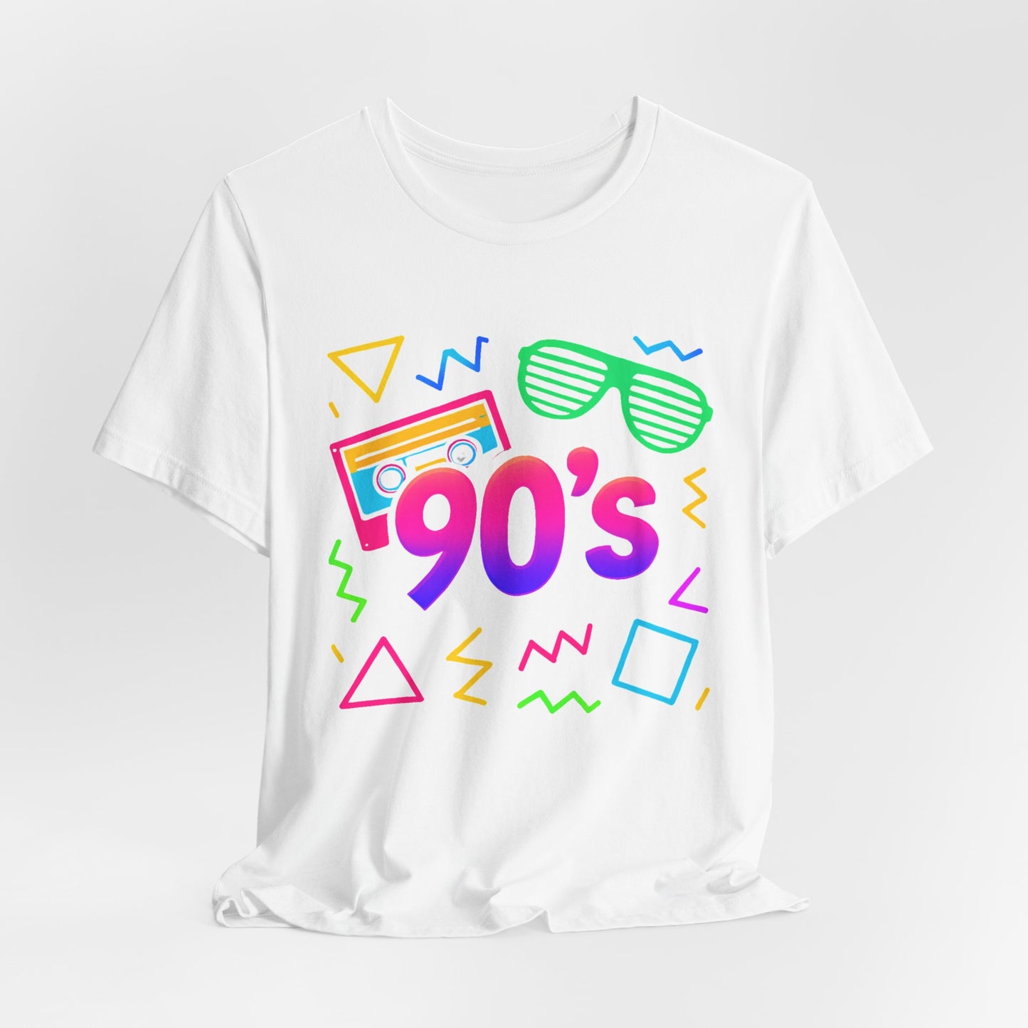 Música de la vieja escuela de los 90: ambiente arcade, clásico vintage de los 90. Camiseta retro de los 90 con la frase "Amo los años noventa".