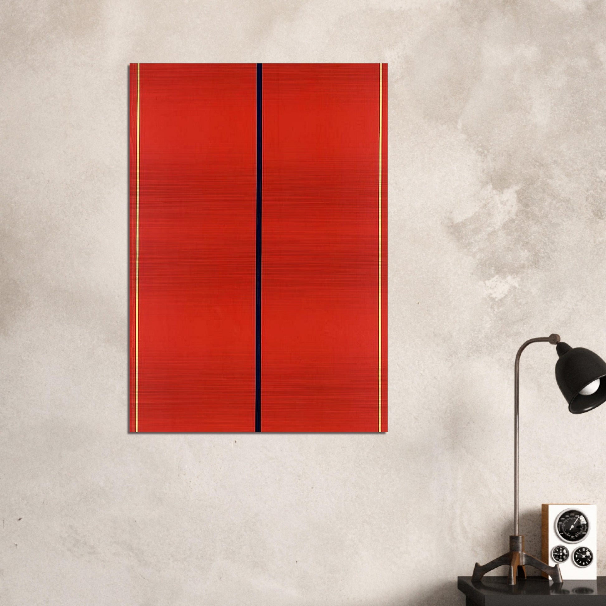 Who's Afraid of Red, Yellow and Blue II - Barnett Newman Brushed Aluminum Print - 70x100 cm / 28x40 inches | Barnett Newman Aluminum Print | Barnett Newman Prints
