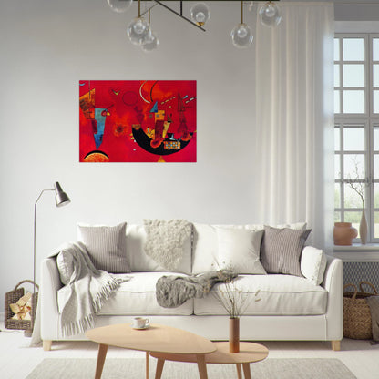MIT UND GEGEN 1929 - Wassily Kandinsky Brushed Aluminum Print - 70x100 cm / 28x40 inches | Wassily Kandinsky Aluminum Print | Wassily Kandinsky Prints