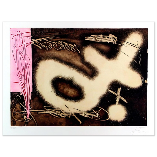 Antoni Tapies - EL P NDULO INM VIL I 1982  75x100 cm / 30x40inches Fine Art Poster