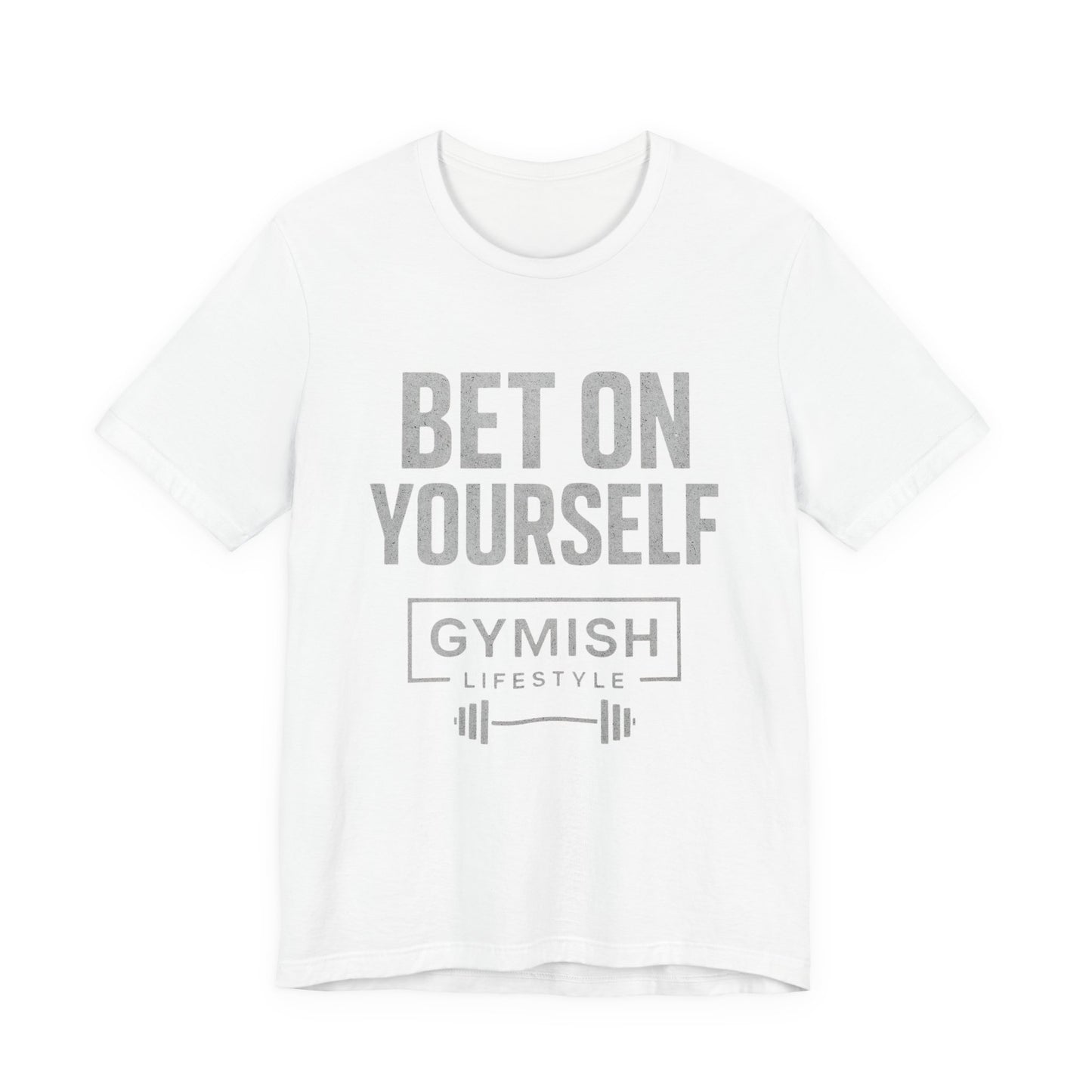 Camiseta de motivación fitness - Gymish Lifestyle Apuesta por ti mismo Camisetas de entrenamiento para hombre