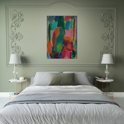 VARIATION Z RTLICHKEITEN 1917 - Alexej von Jawlensky Brushed Aluminum Print - 70x100 cm / 28x40 inches | Alexej von Jawlensky Aluminum Print | Alexej von Jawlensky Prints