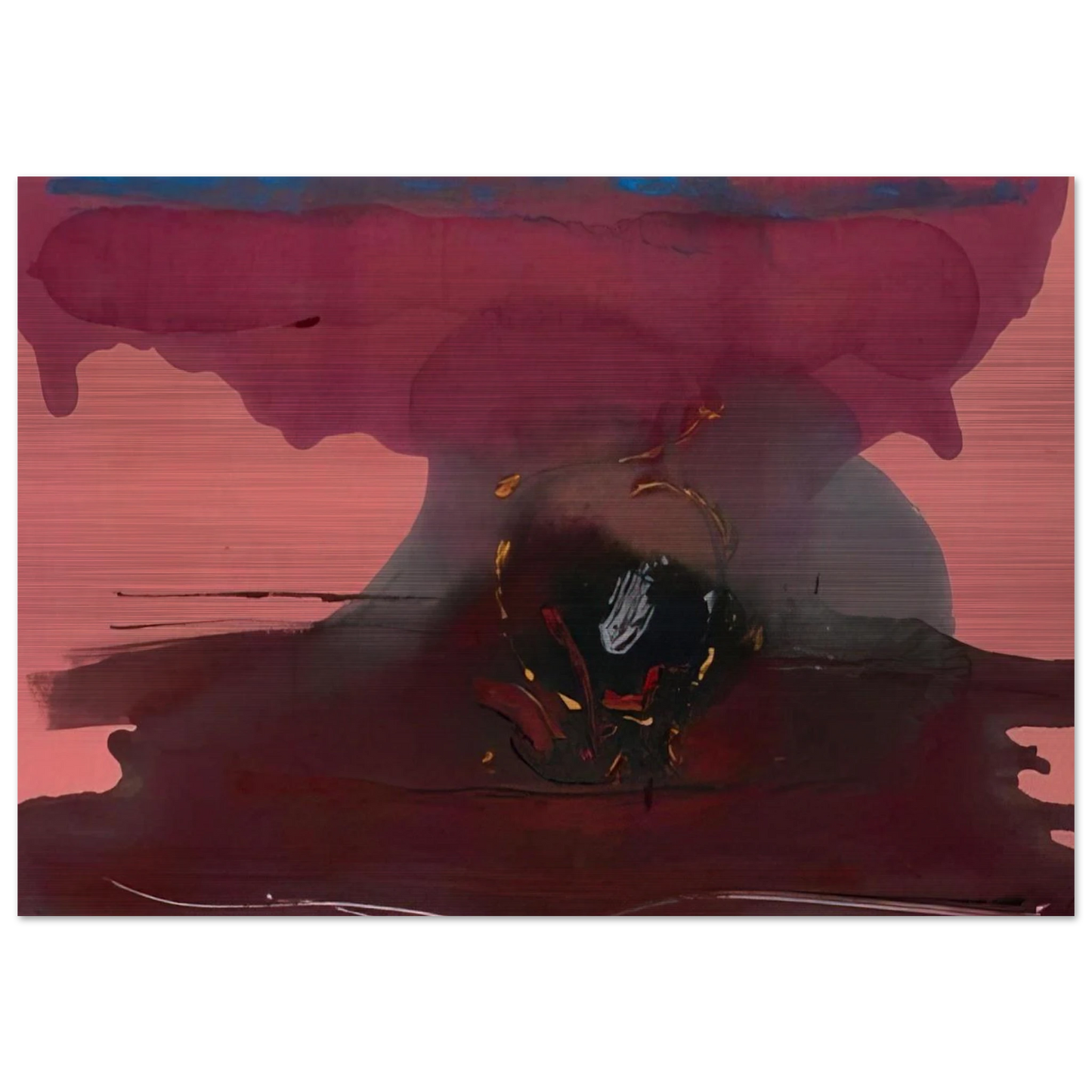Harbinger - 1986 - Helen Frankenthaler Brushed Aluminum Print - 70x100 cm / 28x40 inches | Helen Frankenthaler Aluminum Print | Helen Frankenthaler Prints