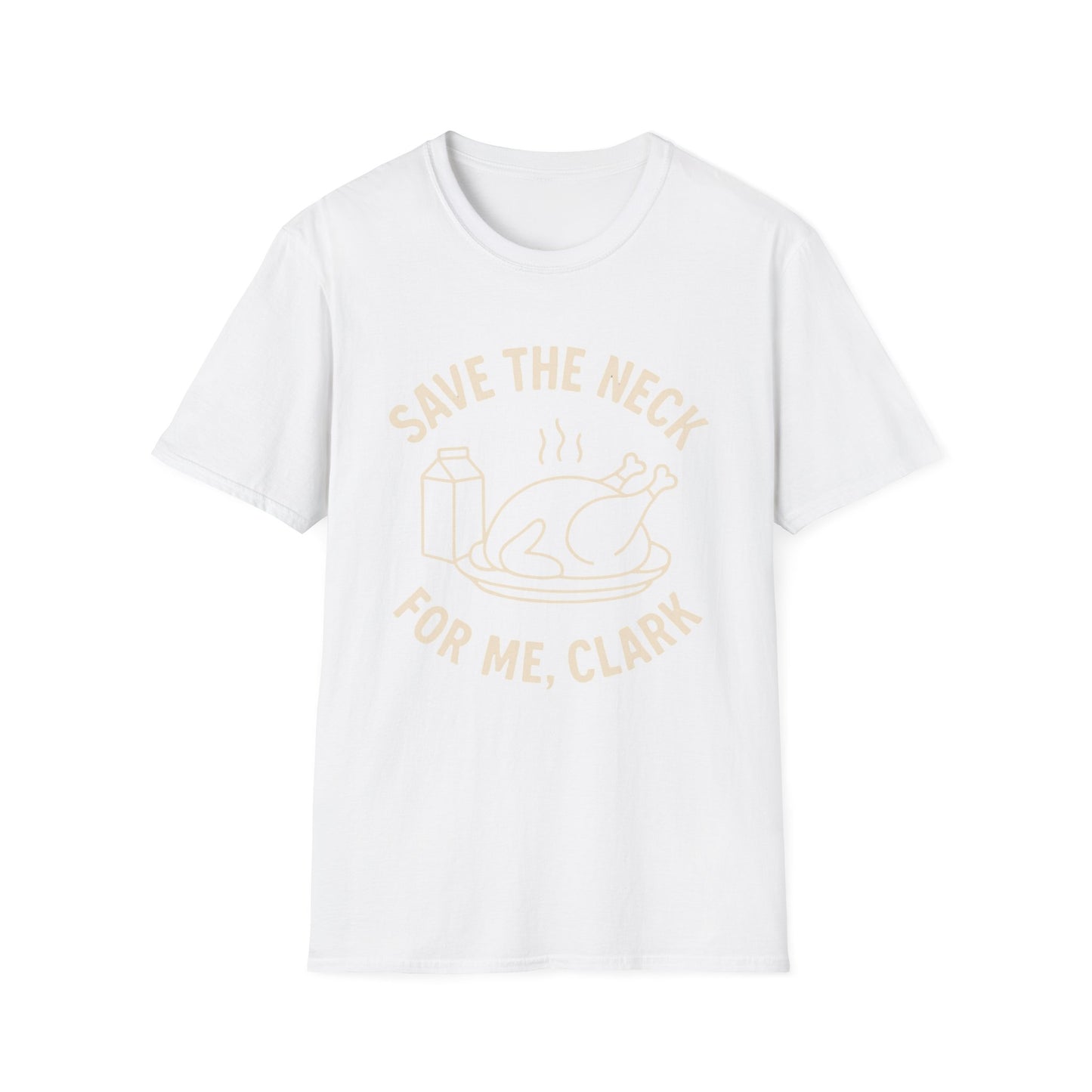 Camiseta divertida de Clark con la frase "Sálvame el cuello", divertida camiseta gráfica unisex de algodón, regalo, camiseta vintage con eslogan, ropa para fans