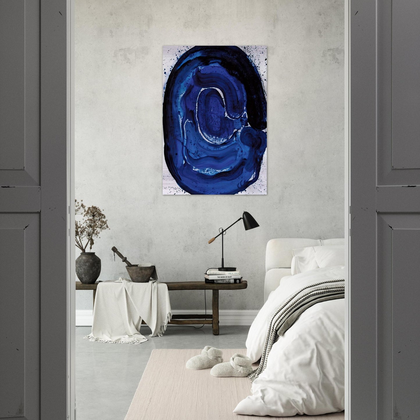 Untitled  SF 84-045  - Sam Francis Brushed Aluminum Print - 70x100 cm / 28x40 inches | Sam Francis Aluminum Print | Sam Francis Prints