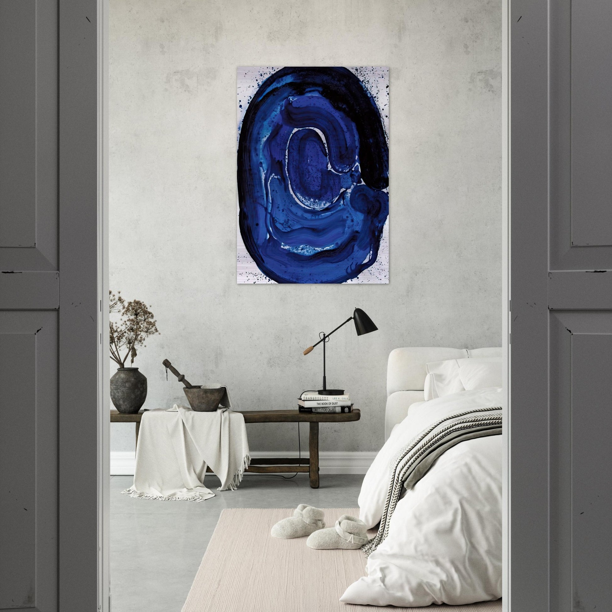 Untitled  SF 84-045  - Sam Francis Brushed Aluminum Print - 70x100 cm / 28x40 inches | Sam Francis Aluminum Print | Sam Francis Prints