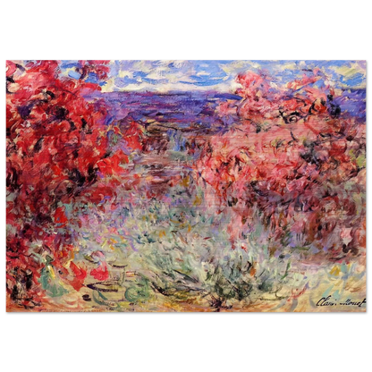 The House among the Roses - claude monet Brushed Aluminum Print - 70x100 cm / 28x40 inches | claude monet Aluminum Print | claude monet Prints