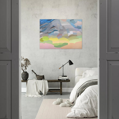 Mount Tamalpais - 1985 - Etel Adnan Brushed Aluminum Print - 70x100 cm / 28x40 inches | Etel Adnan Aluminum Print | Etel Adnan Prints