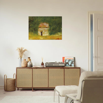 The Little House - Pierre-Auguste Renoir Brushed Aluminum Print - 70x100 cm / 28x40 inches | Pierre-Auguste Renoir Aluminum Print | Pierre-Auguste Renoir Prints