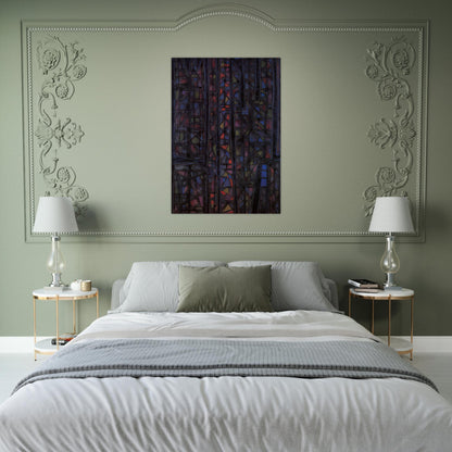 Recueillement nocturne II - 1952 - Alfred Manessier Brushed Aluminum Print - 70x100 cm / 28x40 inches | Alfred Manessier Aluminum Print | Alfred Manessier Prints