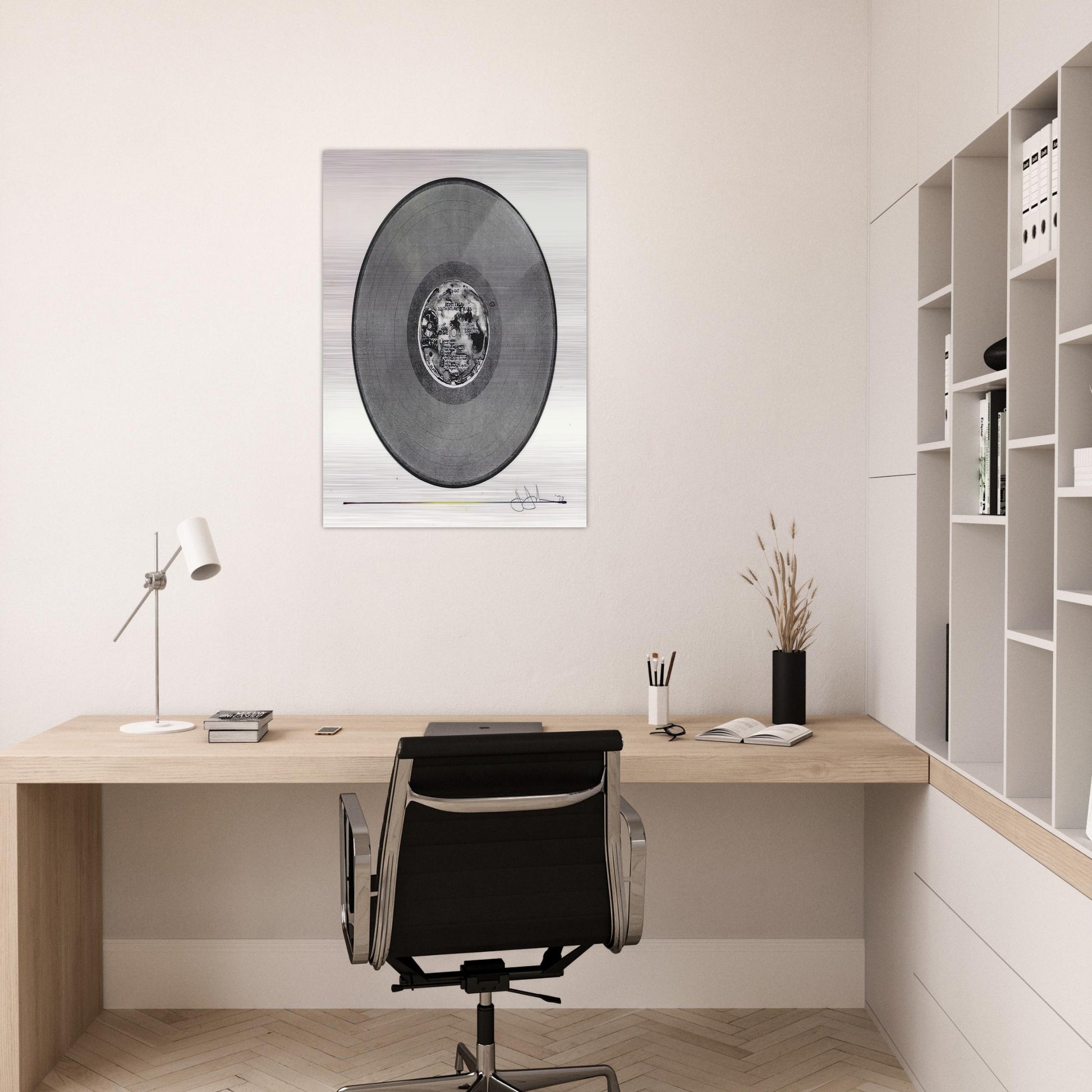 SCOTT FAGAN RECORD 1970 - Jasper Johns Brushed Aluminum Print - 70x100 cm / 28x40 inches | Jasper Johns Aluminum Print | Jasper Johns Prints