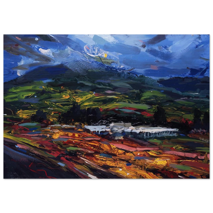 Untitled - Abstract Expressionism, Neo-Expressionism - Gebre Kristos Desta Brushed Aluminum Print - 70x100 cm / 28x40 inches | Gebre Kristos Desta Aluminum Print | Gebre Kristos Desta Prints