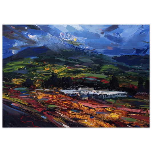 Untitled - Abstract Expressionism, Neo-Expressionism - Gebre Kristos Desta Brushed Aluminum Print - 70x100 cm / 28x40 inches | Gebre Kristos Desta Aluminum Print | Gebre Kristos Desta Prints