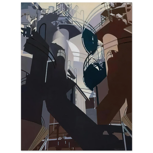 Charles Sheeler - Ore Into Iron - 1953  75x100 cm / 30x40inches Fine Art Poster