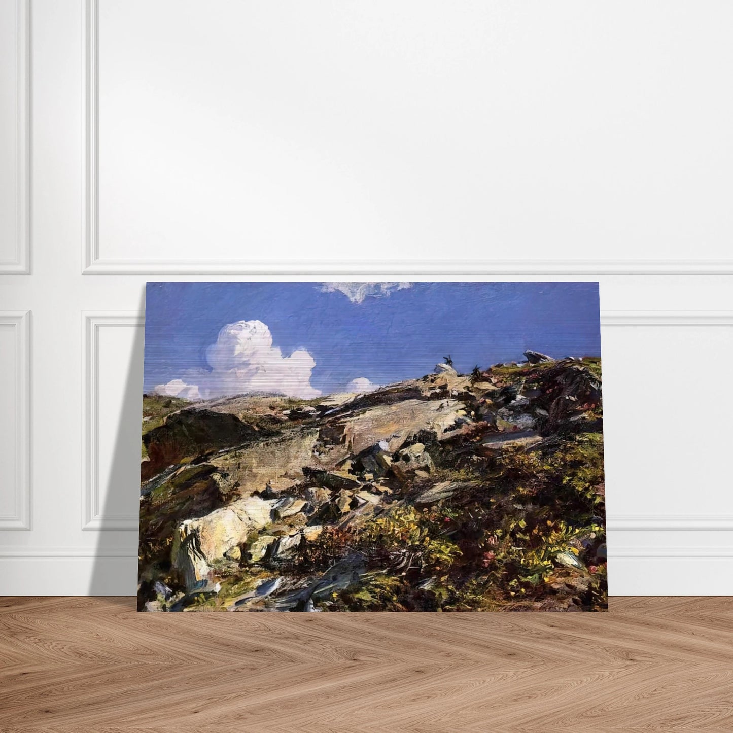 In the Alps - John Singer Sargent Brushed Aluminum Print - 70x100 cm / 28x40 inches | John Singer Sargent Aluminum Print | John Singer Sargent Prints