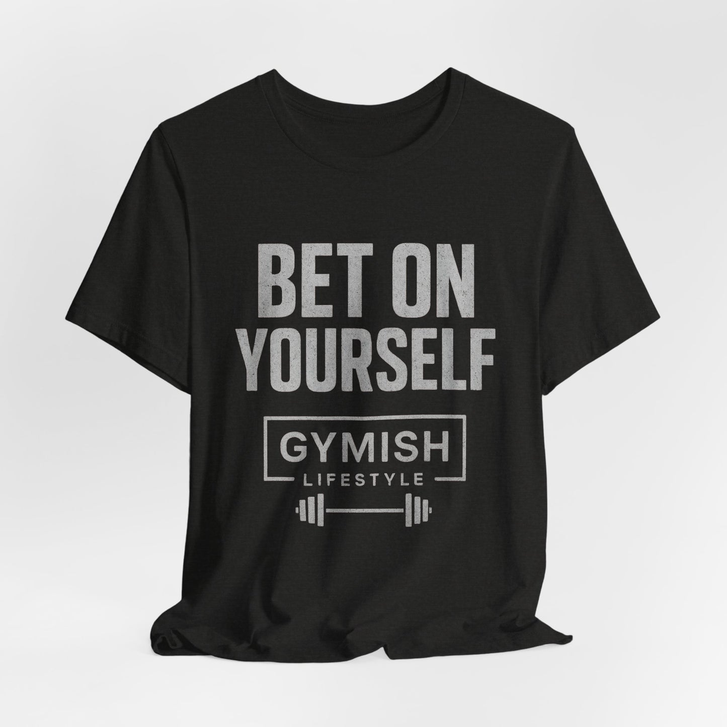 Camiseta de motivación fitness - Gymish Lifestyle Apuesta por ti mismo Camisetas de entrenamiento para hombre