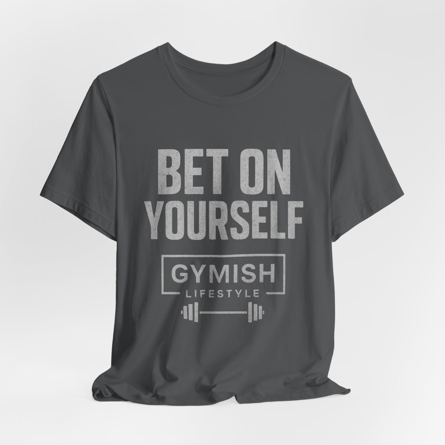 Camiseta de motivación fitness - Gymish Lifestyle Apuesta por ti mismo Camisetas de entrenamiento para hombre