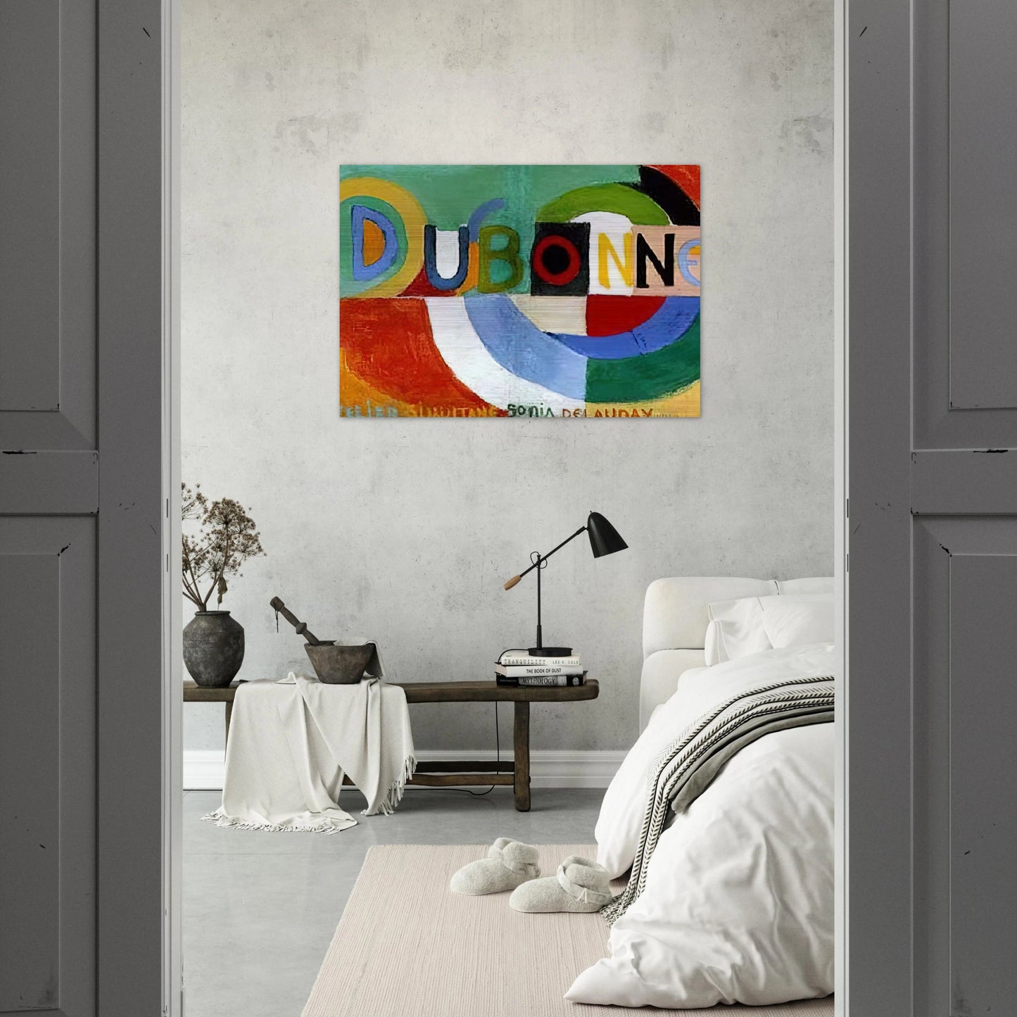 DUBONNET - Sonia Delaunay Brushed Aluminum Print - 70x100 cm / 28x40 inches | Sonia Delaunay Aluminum Print | Sonia Delaunay Prints