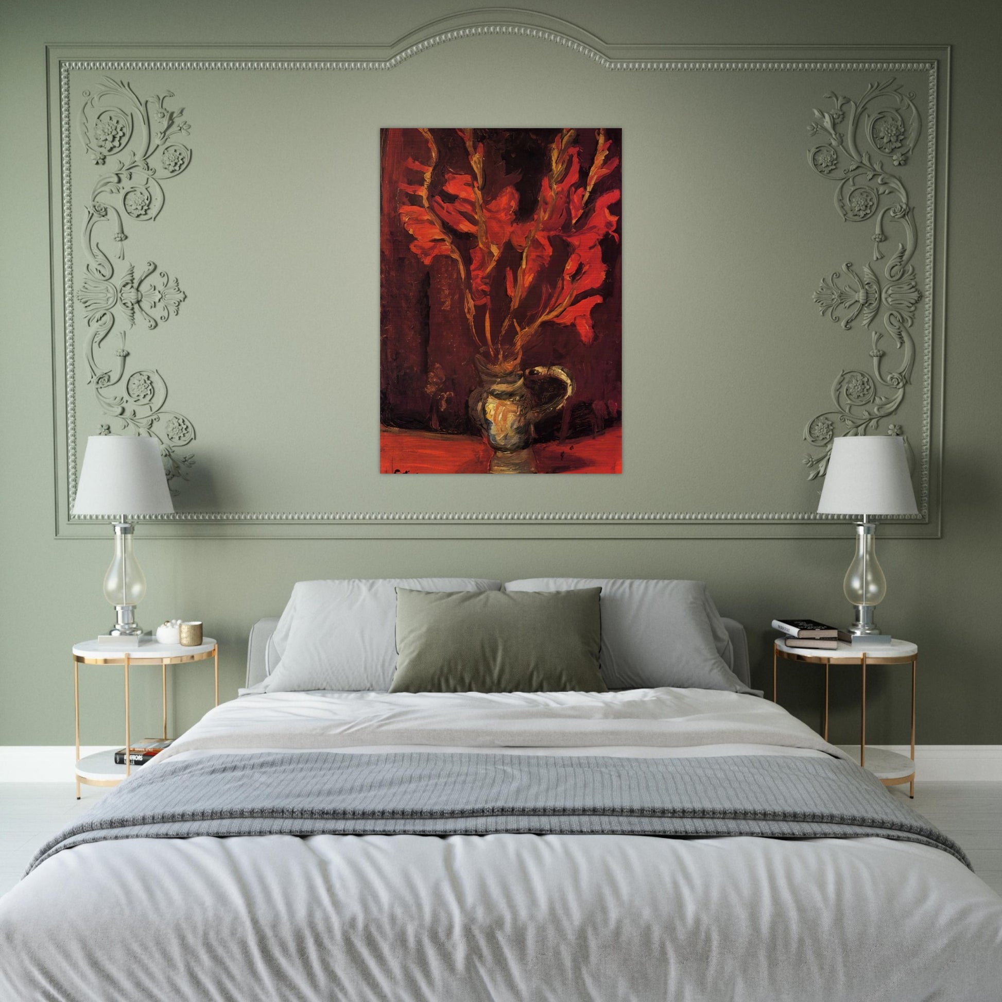 GLADIOLI 1919 - Chaim Soutine Brushed Aluminum Print - 70x100 cm / 28x40 inches | Chaim Soutine Aluminum Print | Chaim Soutine Prints