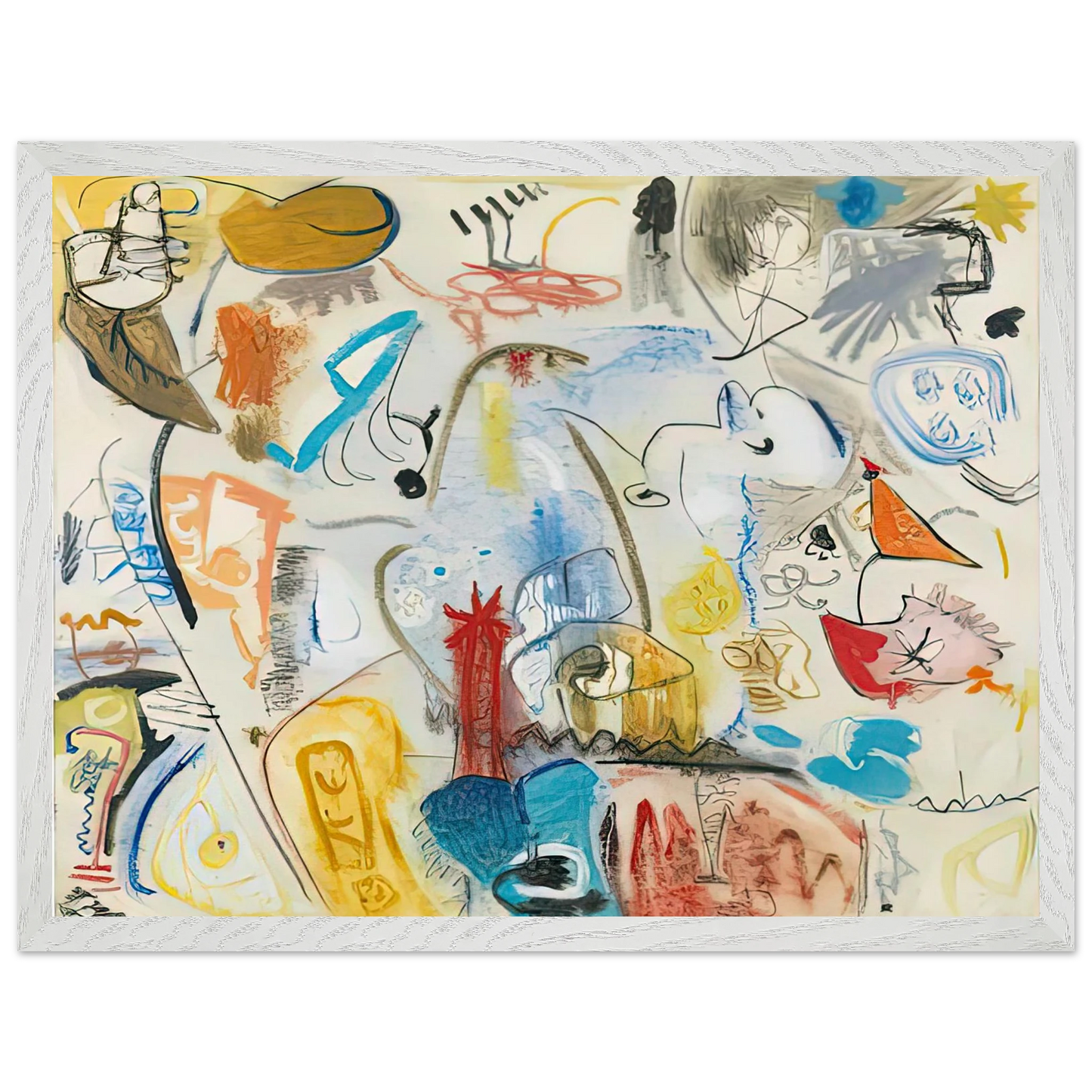 Helen Frankenthaler - Circus Landscape, 1951- Wall Art - 60x80 cm / 24x32 inches - Fine Art Poster-canvas - -