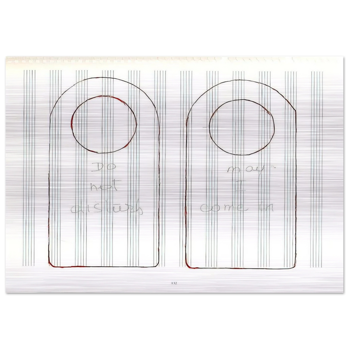 UNTITLED 1995 3 - Louise Bourgeois Brushed Aluminum Print - 70x100 cm / 28x40 inches | Louise Bourgeois Aluminum Print | Louise Bourgeois Prints