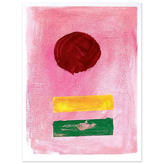 Adolph Gottlieb - Pink Ground - 1972  75x100 cm / 30x40inches Fine Art Poster