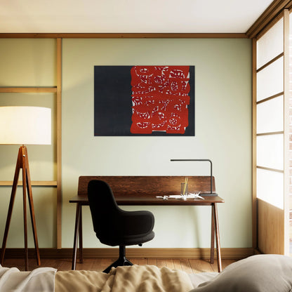 Rettangolo rosso - 1960 - Carla Accardi Brushed Aluminum Print - 70x100 cm / 28x40 inches | Carla Accardi Aluminum Print | Carla Accardi Prints
